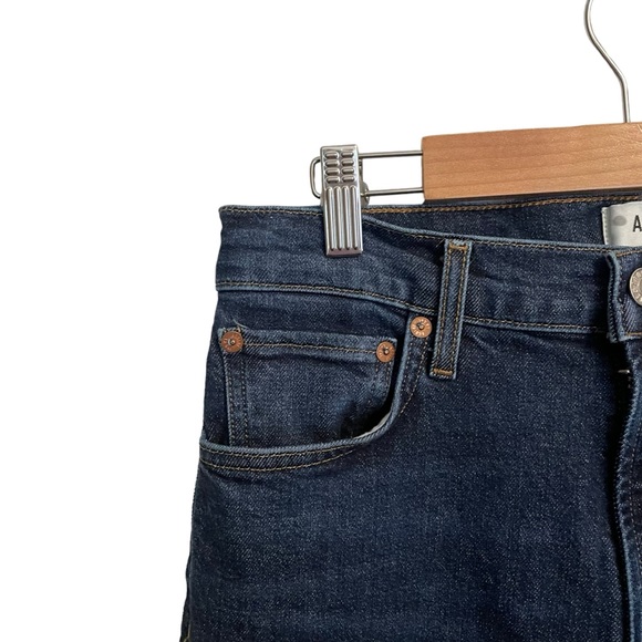 AGOLDE Harper Mid-Rise Wide-Leg Dark Wash Jeans Size 27 - Picture 4 of 8